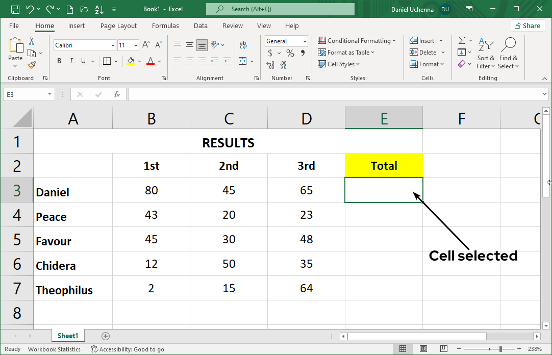 addition-in-excel