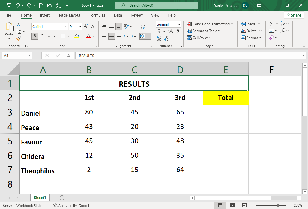 addition-in-excel