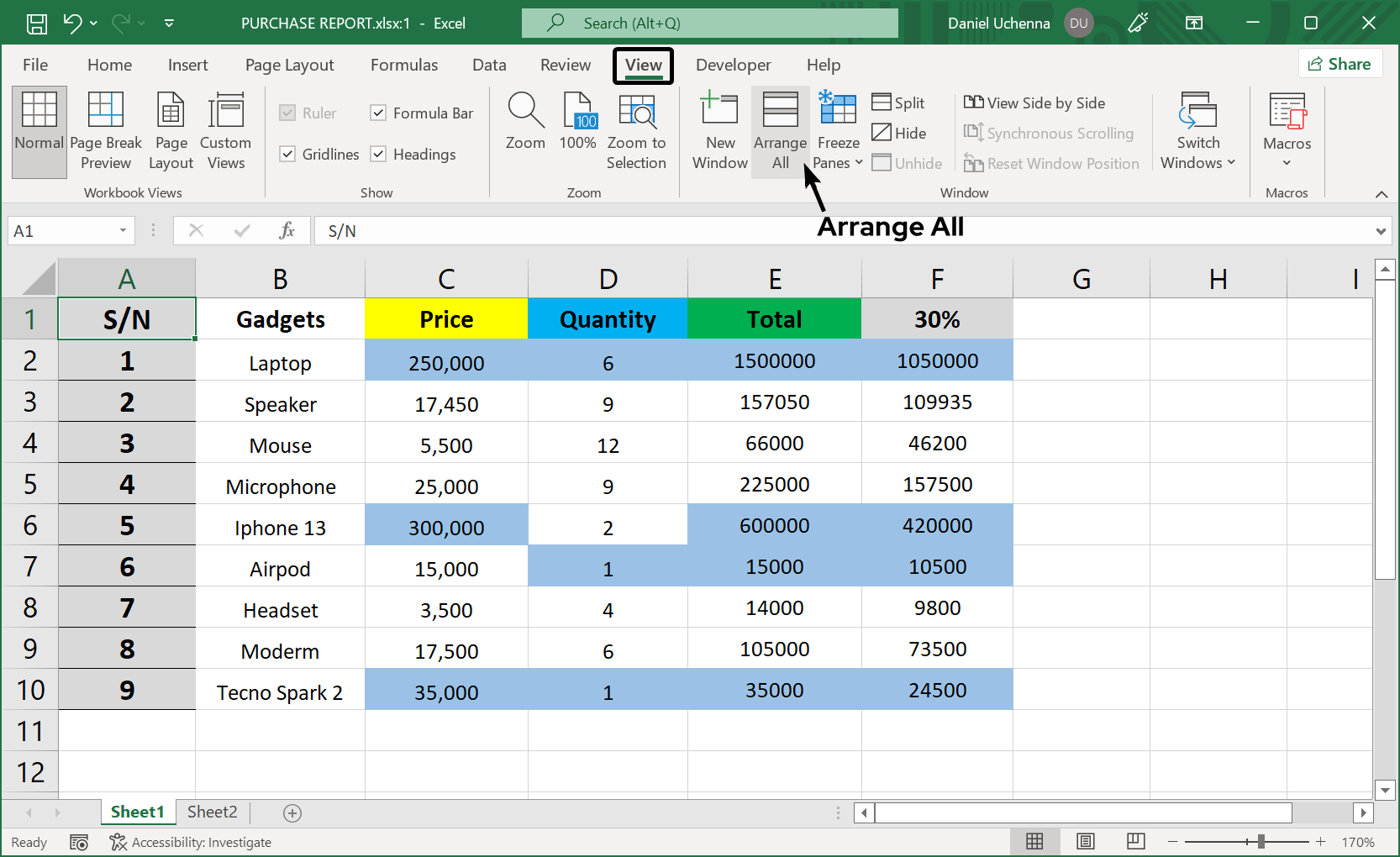 comparing-worksheets