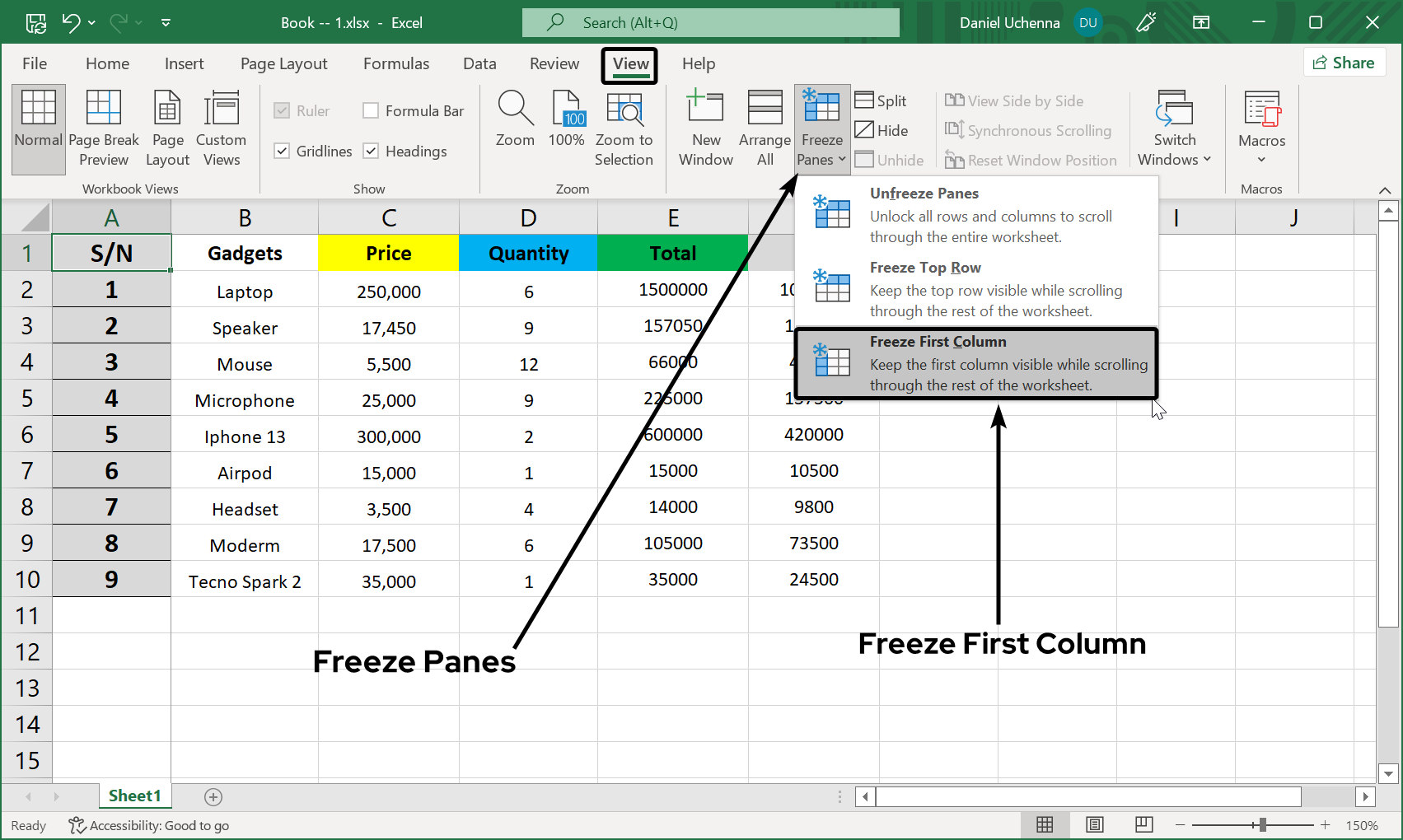 freezing-panes