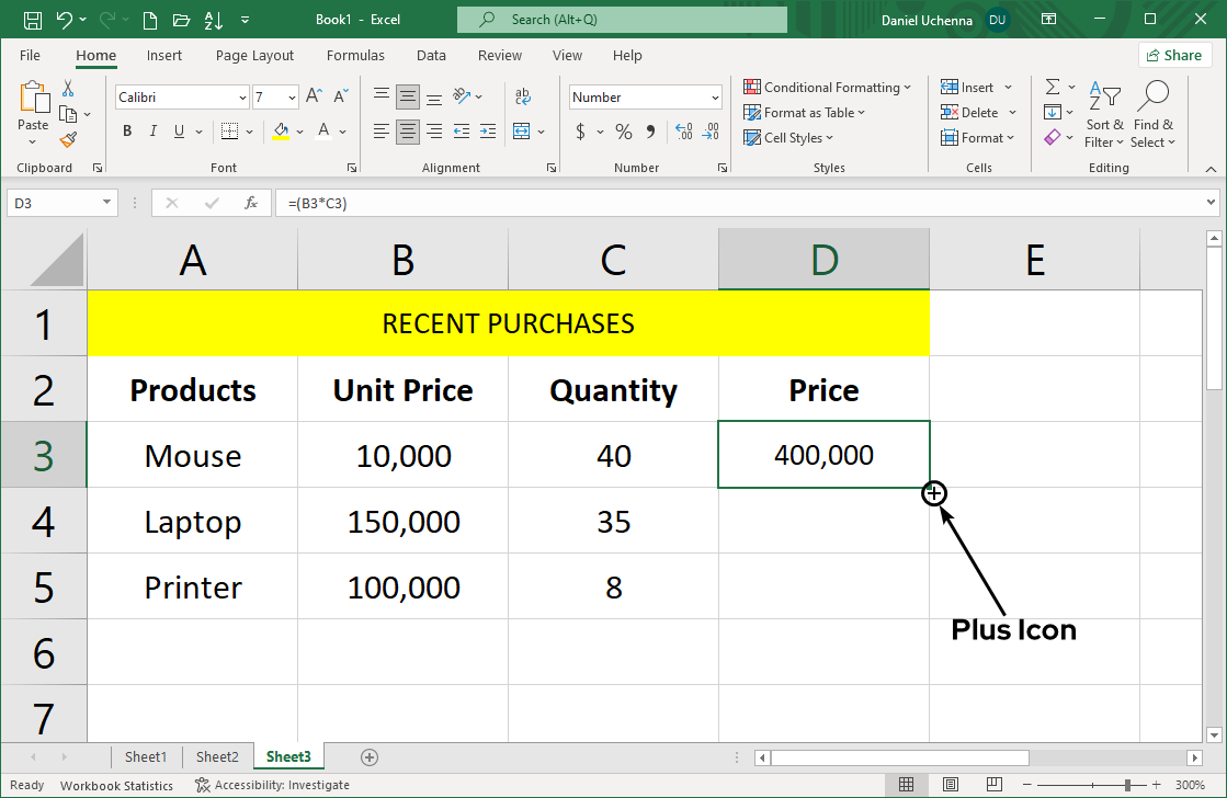 addition-in-excel