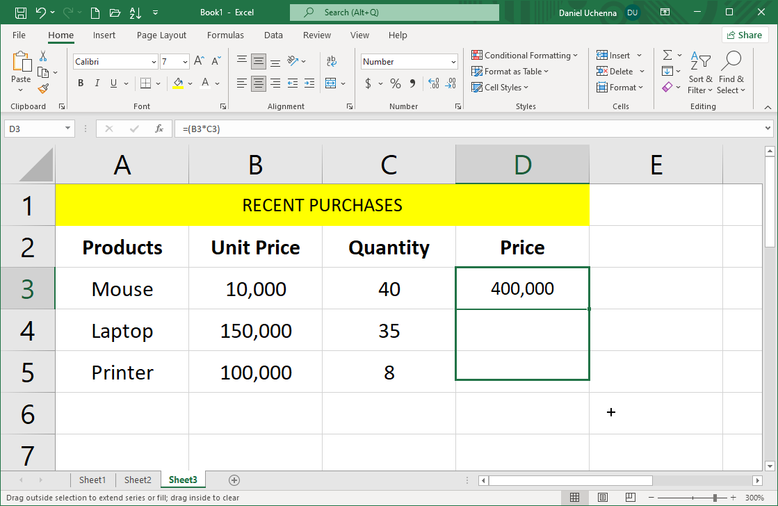 addition-in-excel