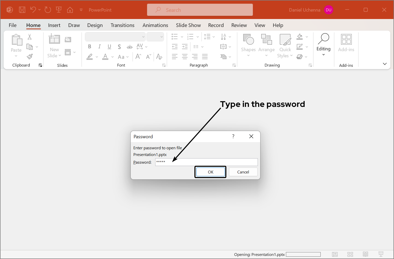 remove-password-from-presentation-document