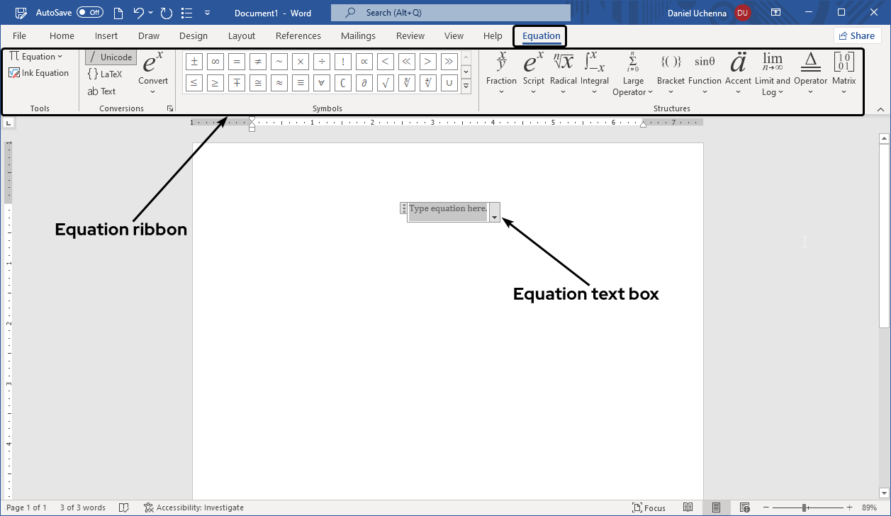 Type equations