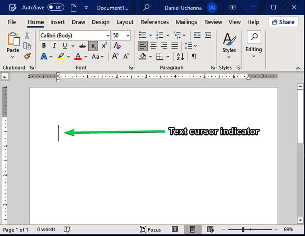 typing-in-ms-word
