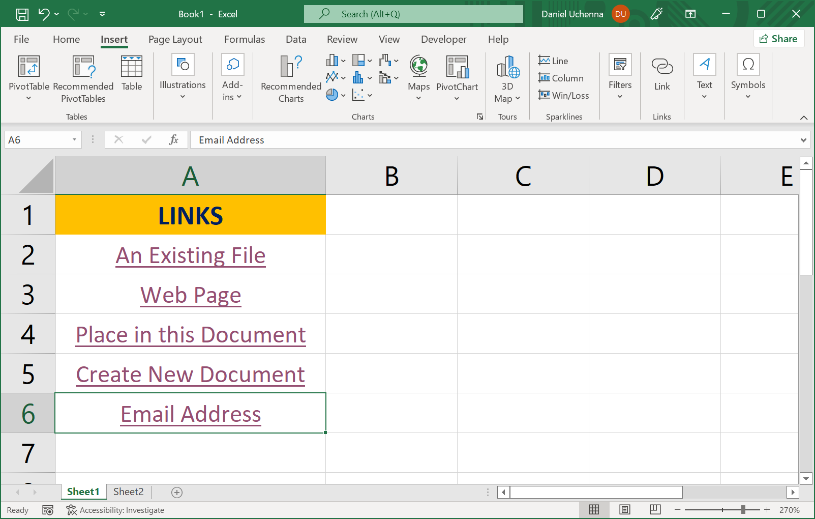 hyperlinks