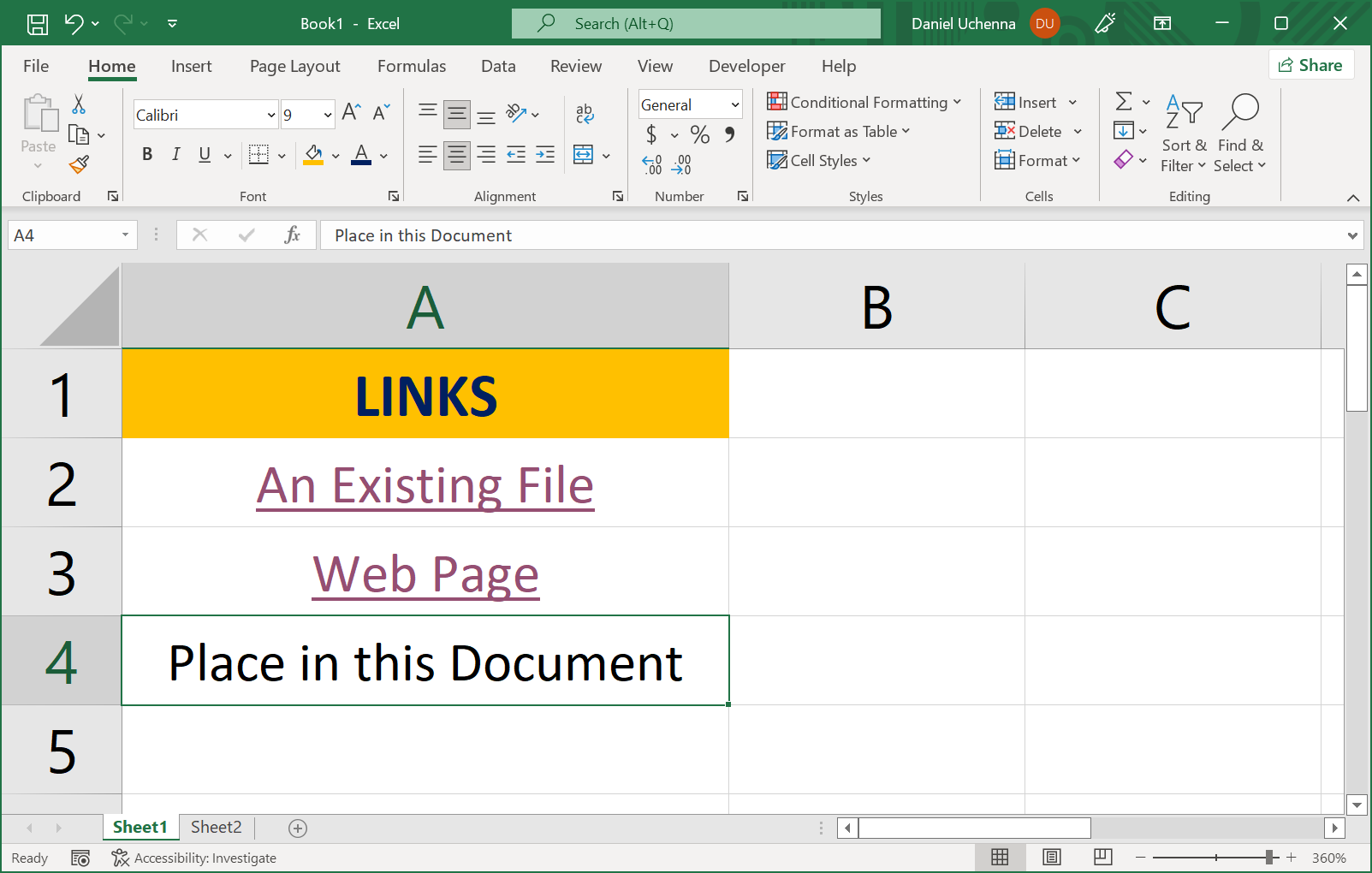 hyperlinks