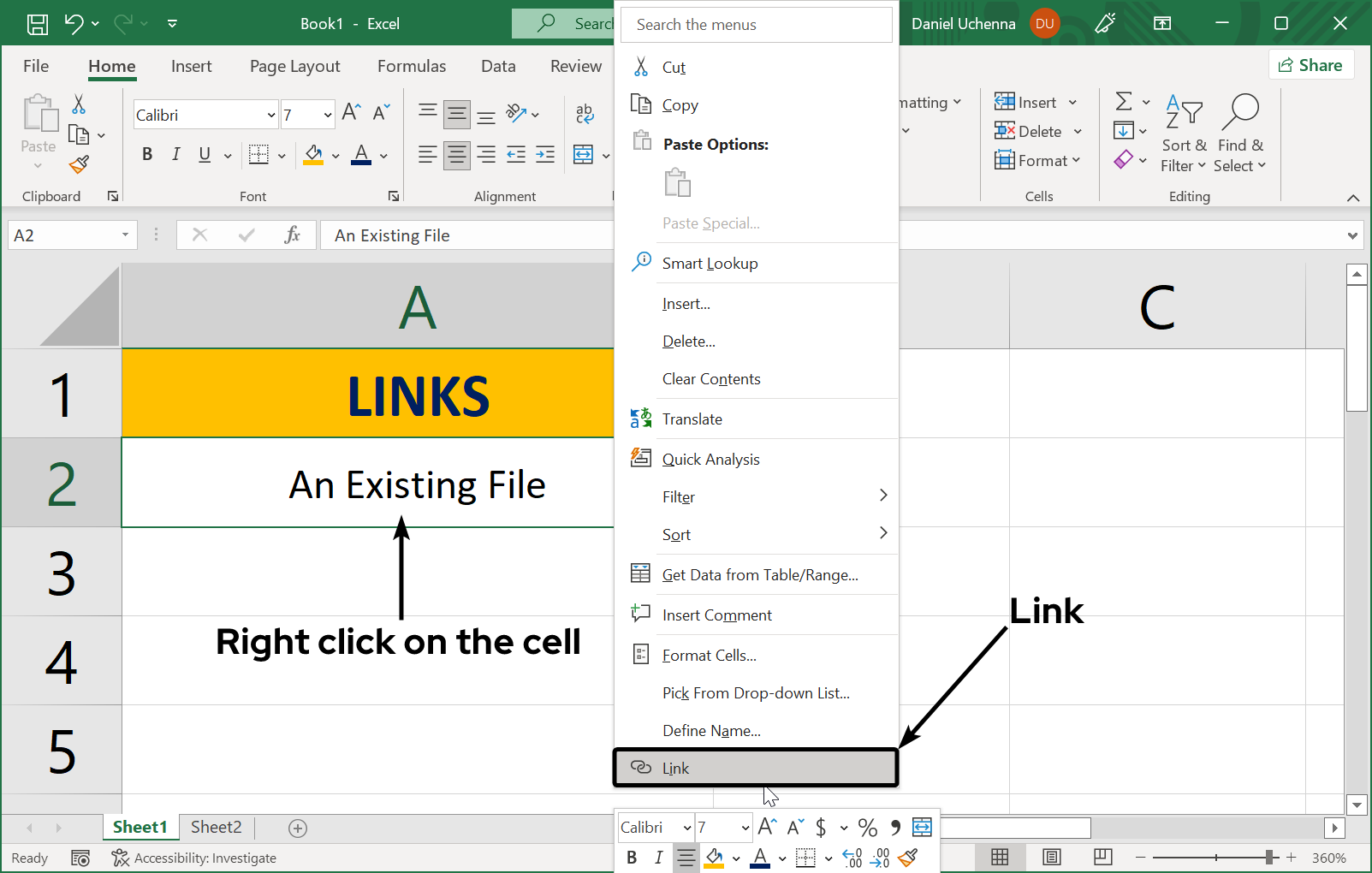 hyperlinks
