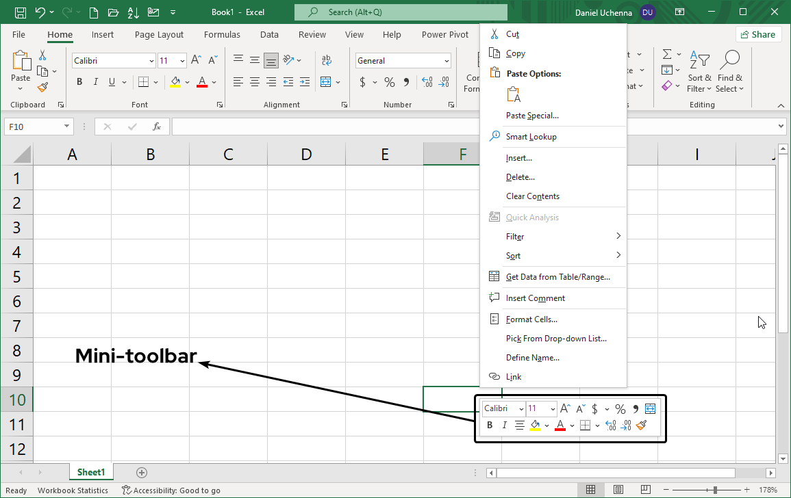 mini-toolbar