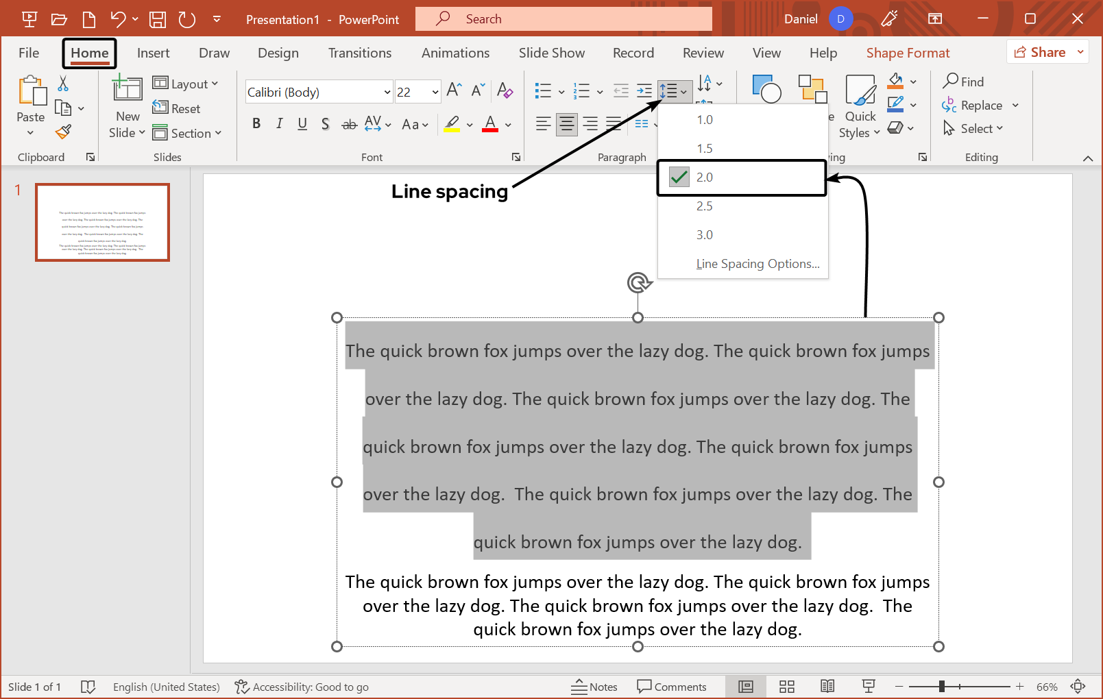 line-spacing