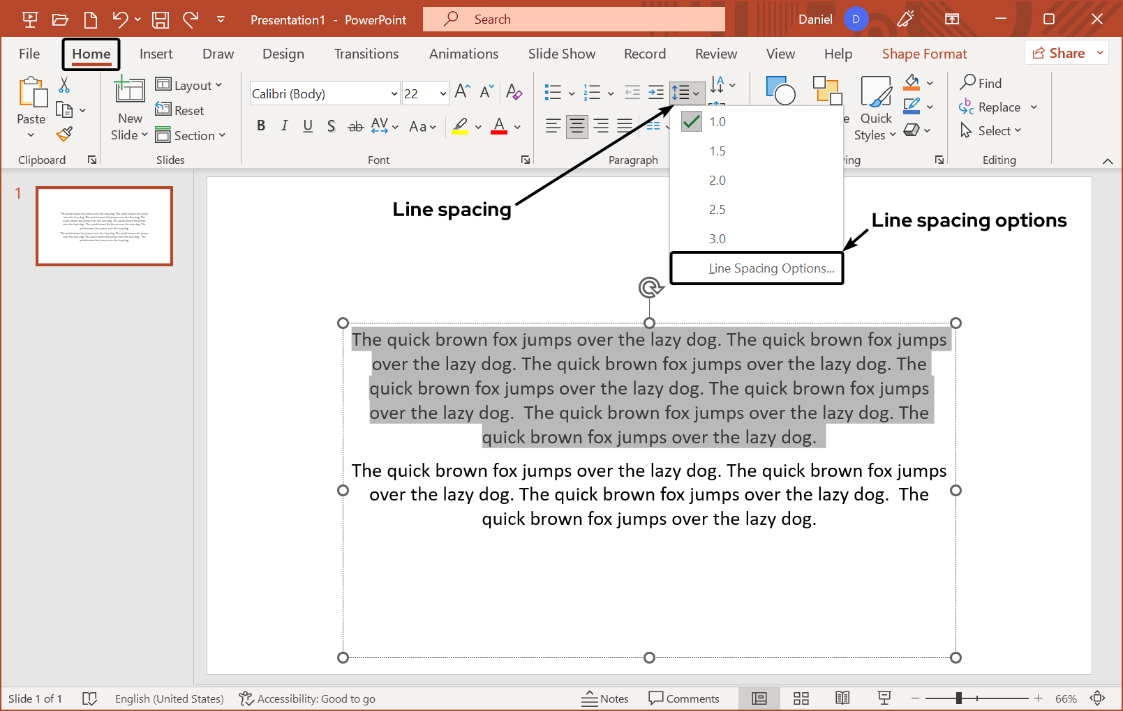 line-spacing