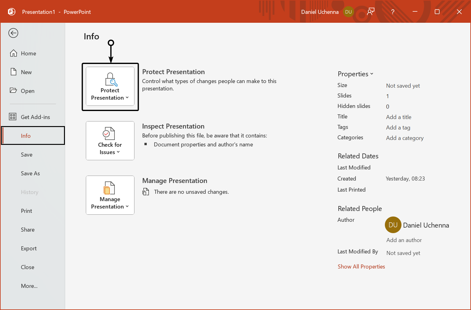 password-presentation-document