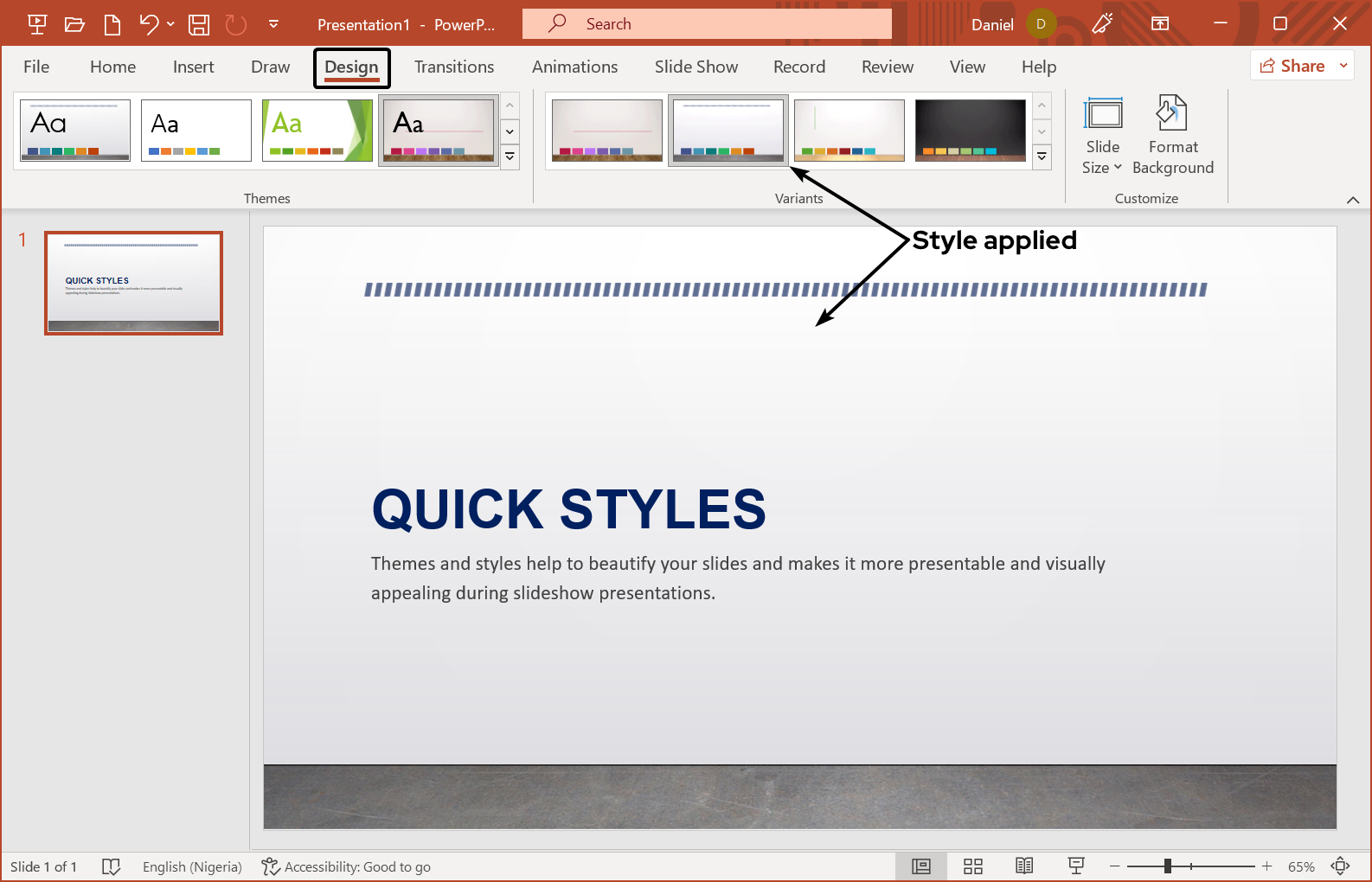 quick-styles