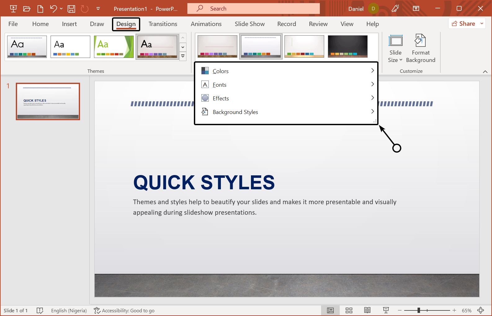 quick-styles