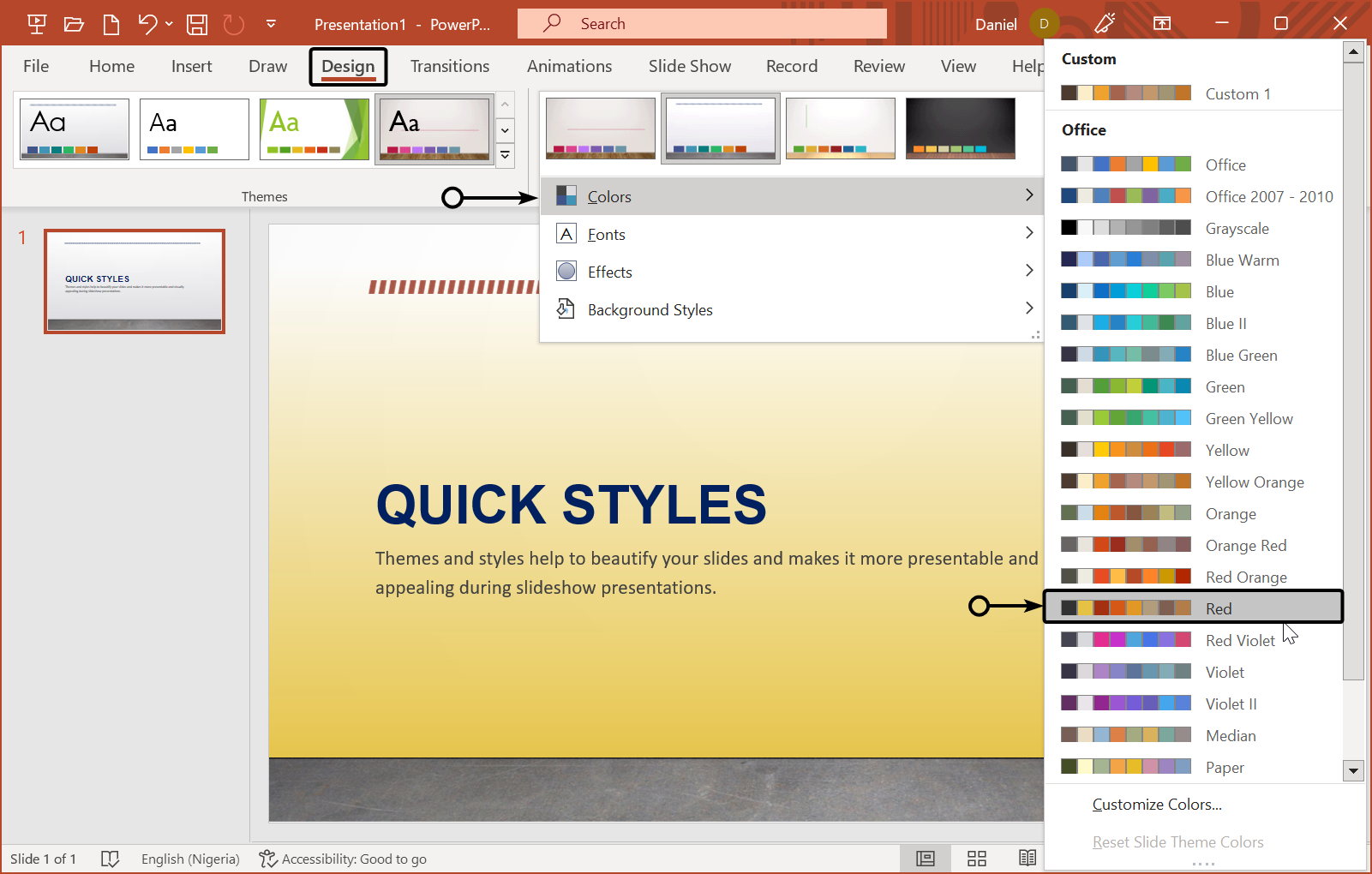 quick-styles