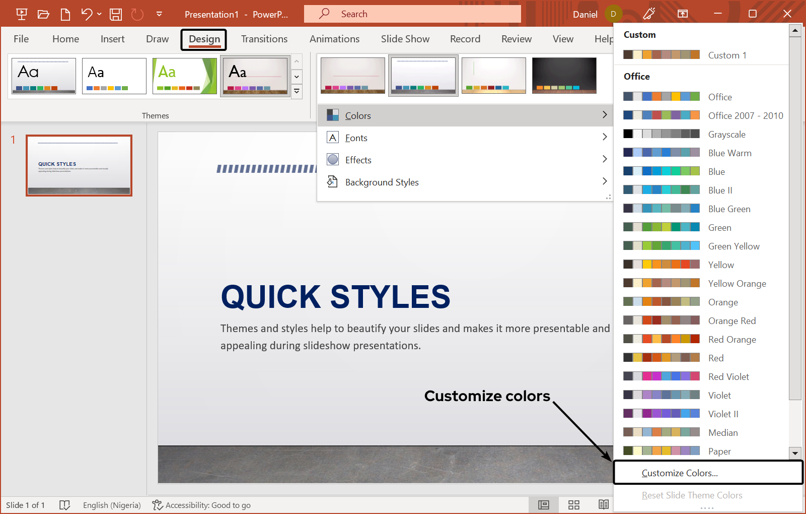 quick-styles