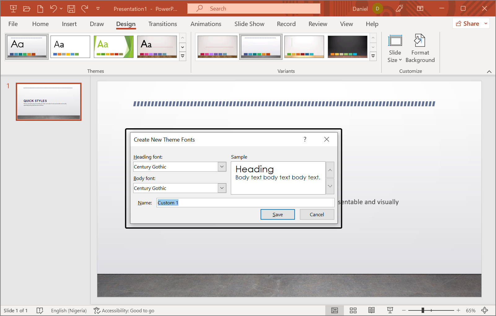 quick-styles