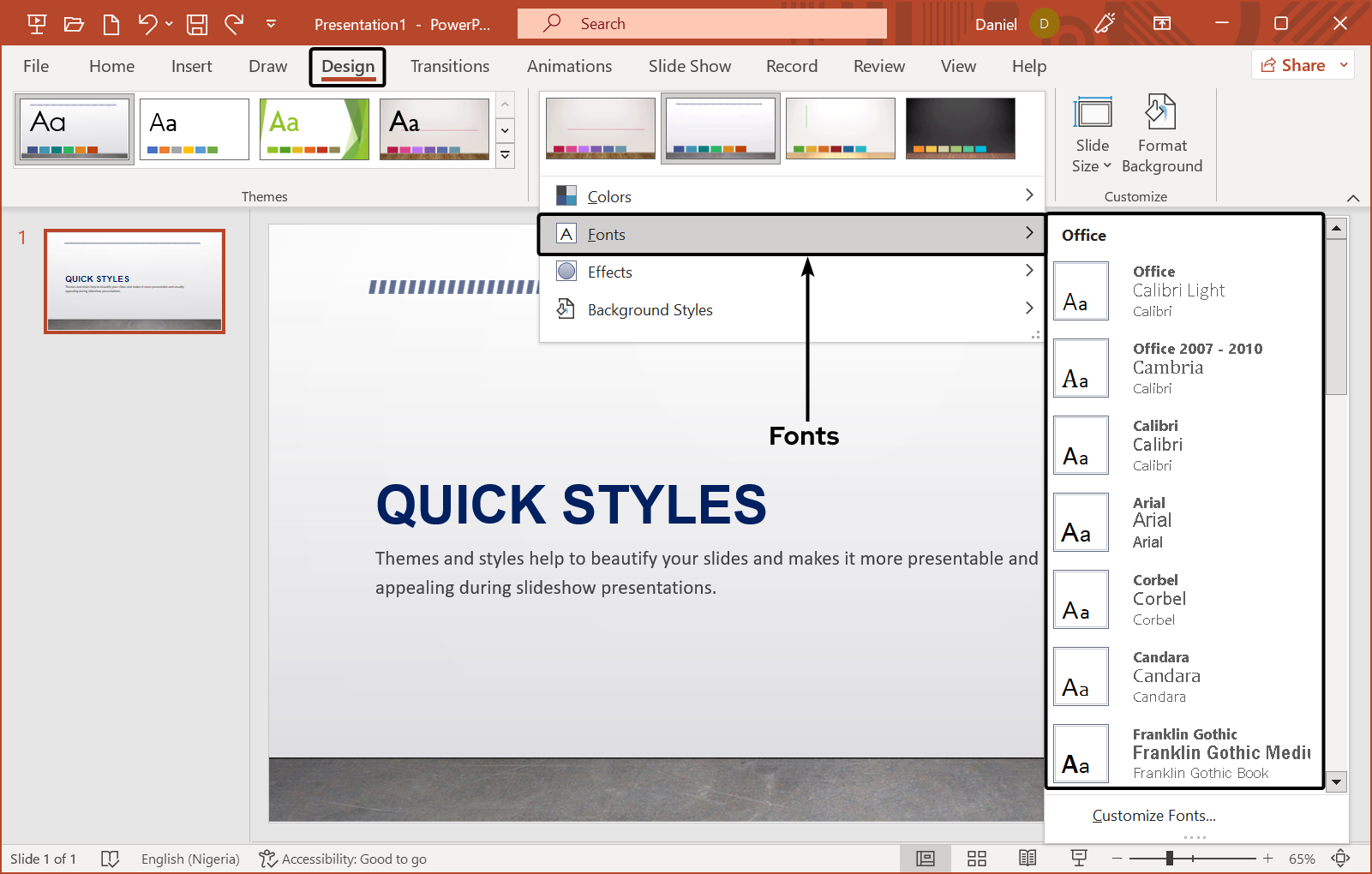 quick-styles