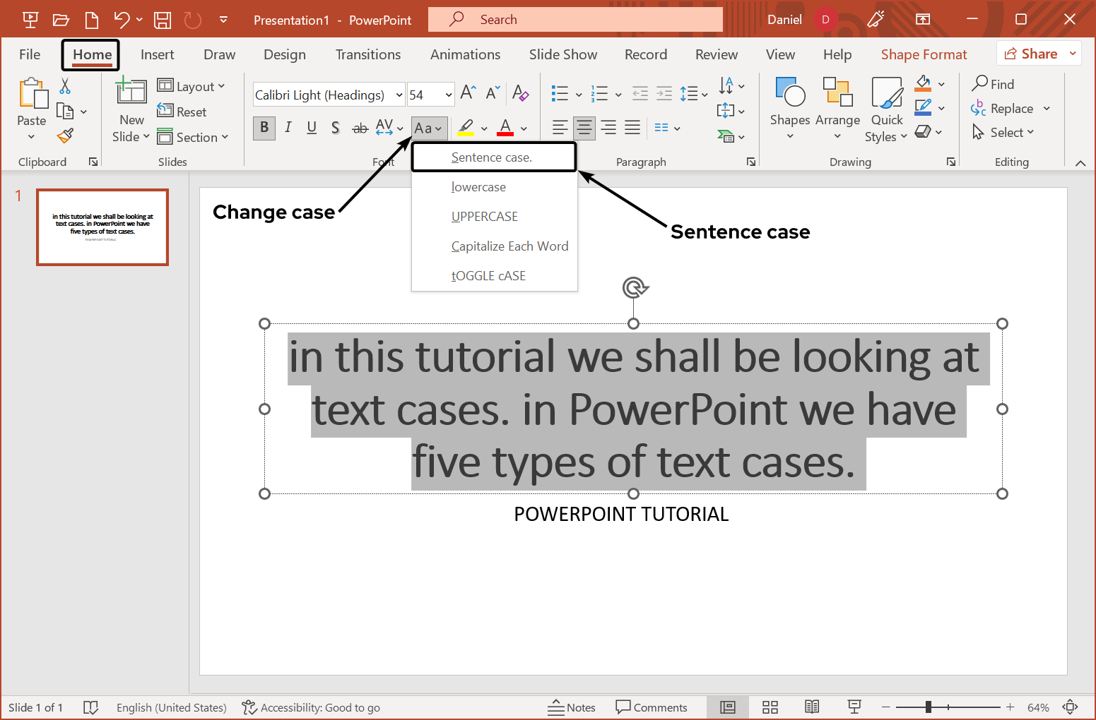 sentence-case