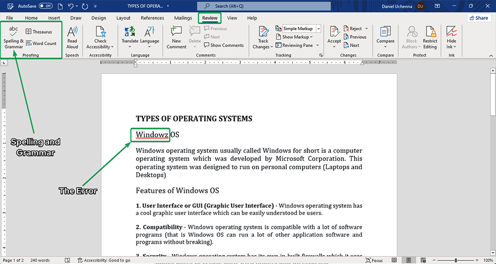 checking-spellings