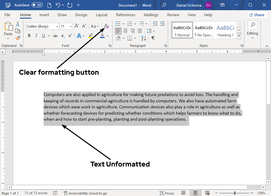 clearing-formatting