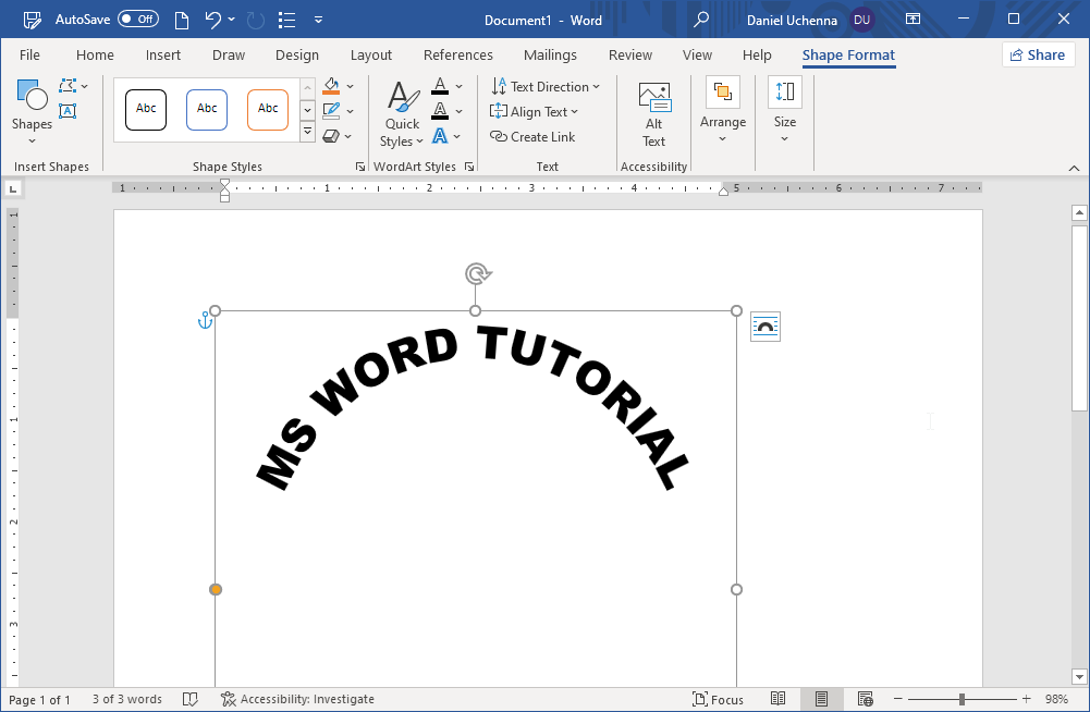 curve-text