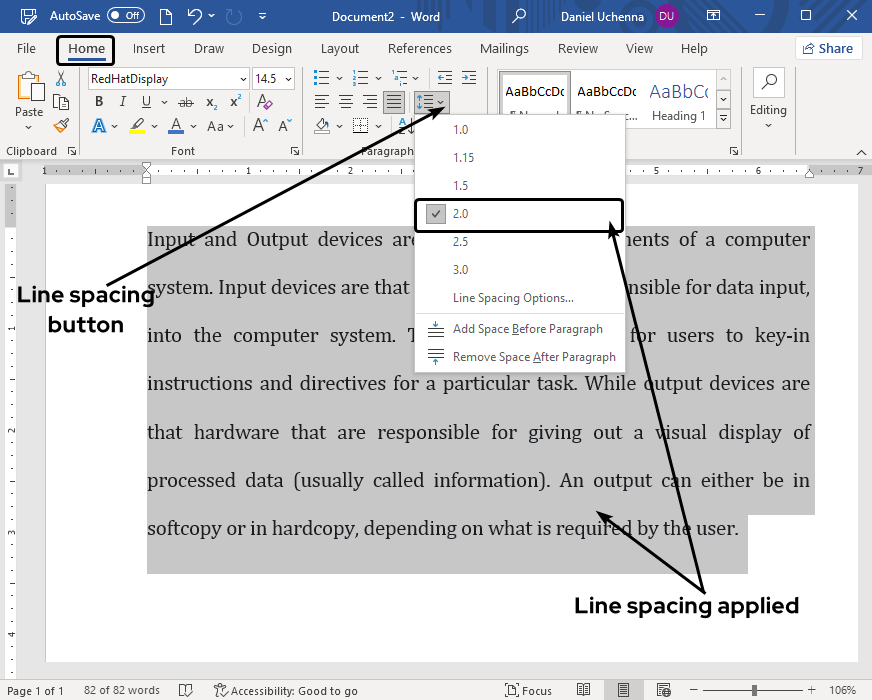 line-spacing
