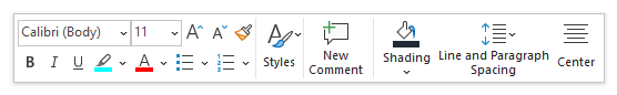 mini-toolbar