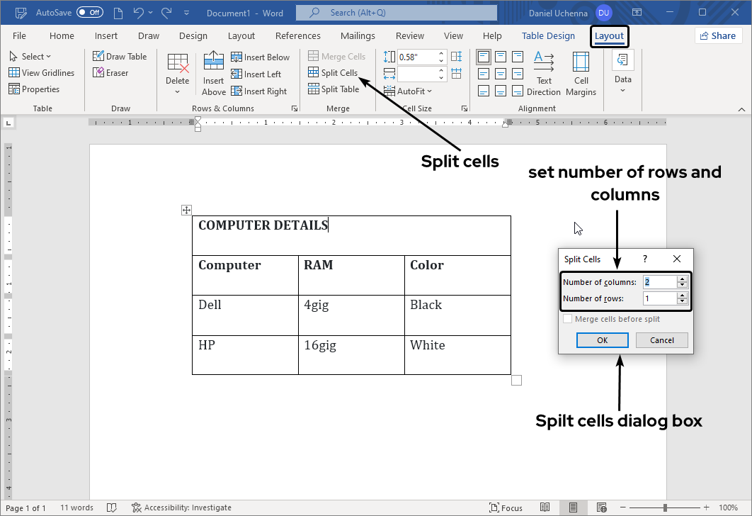 split-cell