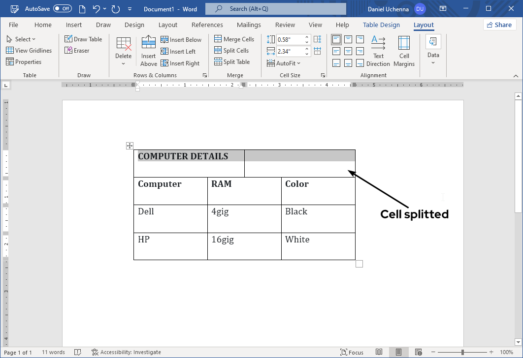 split-cell