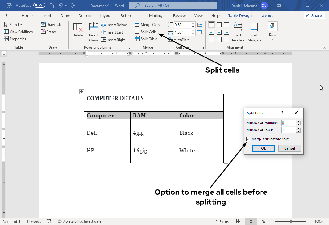 split-cell