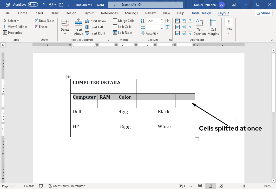 split-cell