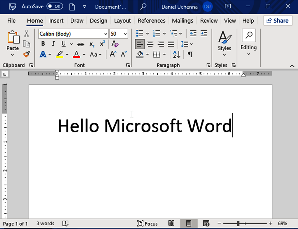 typing-in-ms-word